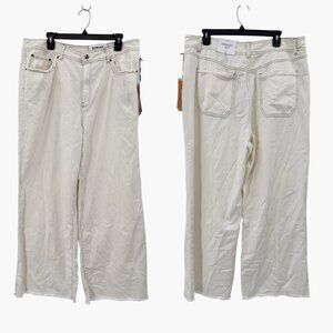 High-Rise Raw Edge Straight Leg Jeans - Future Collective With Jenny K. Lopez